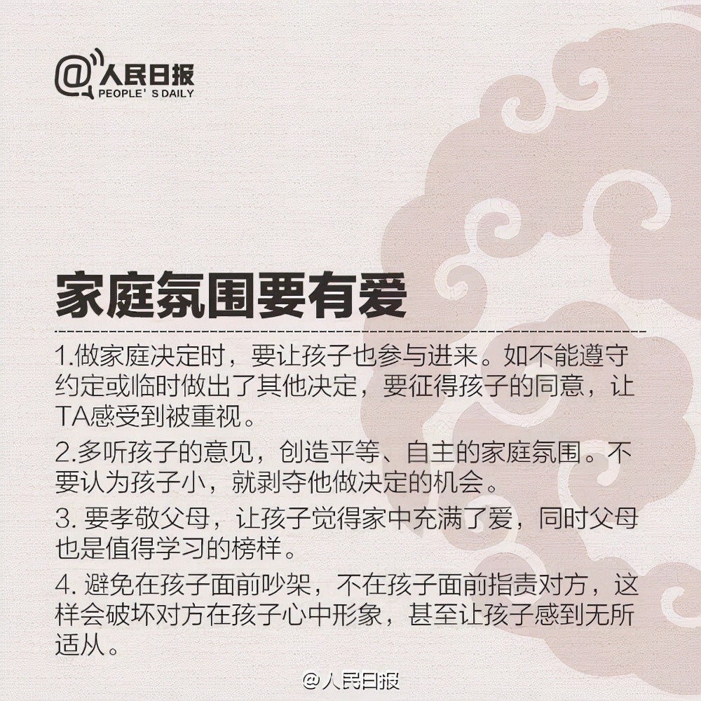 人民日?qǐng)?bào)：優(yōu)秀父母的9條標(biāo)準(zhǔn)，請(qǐng)家長(zhǎng)自己對(duì)照，你做到了幾條
