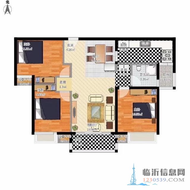 北城新區(qū)114.4平天泰華府直接入住抄底價(jià)！