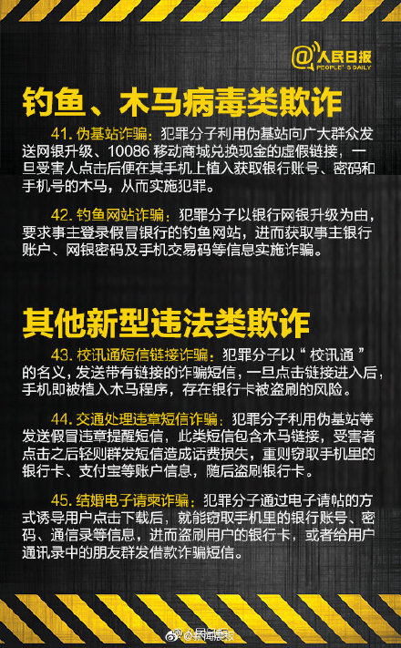 警惕！60種電信網(wǎng)絡(luò)詐騙手段 別再上當(dāng)！