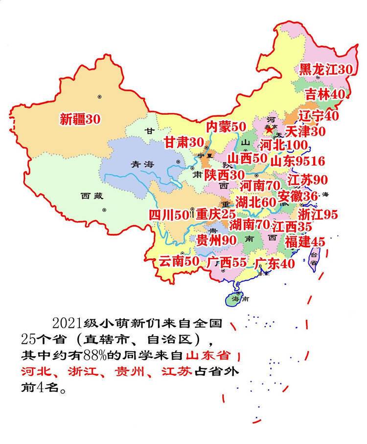 最小萌新14歲！臨沂大學(xué)2021屆新生數(shù)據(jù)來啦