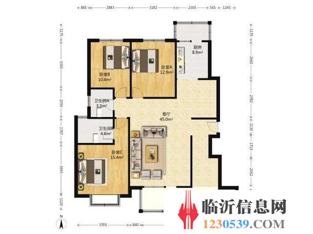 巧克麗都 多層 二樓精裝修出售 雙衛(wèi)帶車庫  齊全交通方便