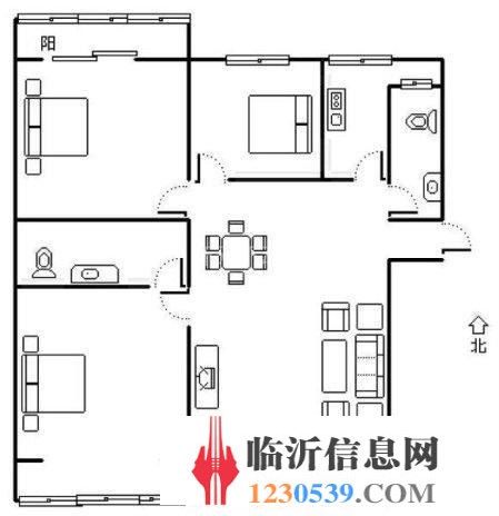 開(kāi)元上城 南北通透 元寶戶型 三室兩衛(wèi) 證過(guò)二 帶產(chǎn)權(quán)車(chē)位